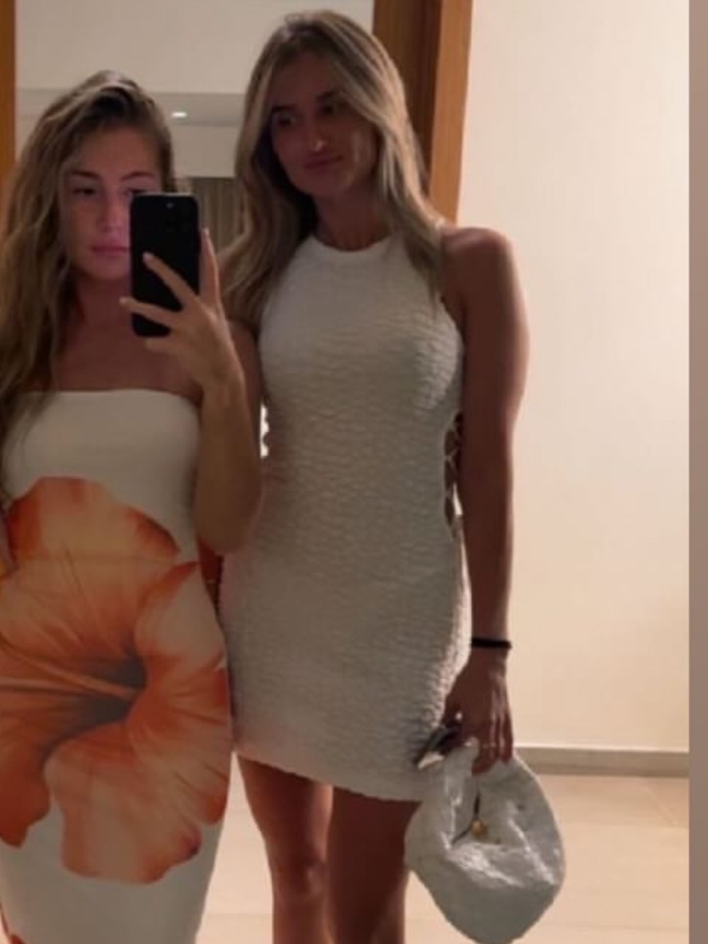 Anthropologie White Textured Halter Mini Dress